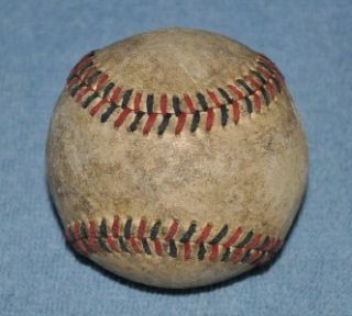 Vintage Red Black Stitched Baseball Old Poss National League