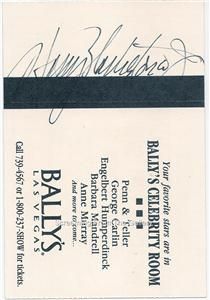 Harry Blackstone Jr hand signed ticket, signed in black ink.