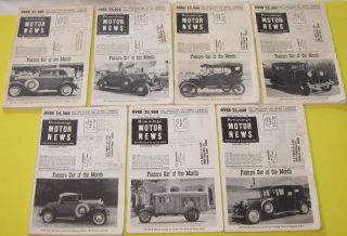 Description : This listing is for 7 issues of Hemmings Motor News from