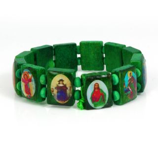  Christian Jesus Wooden Wood Bracelets Bangle All Colours