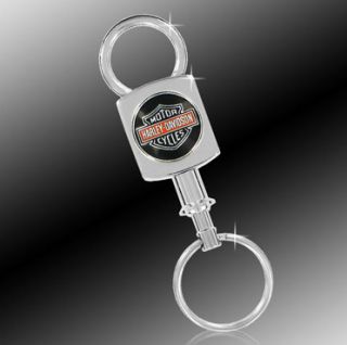 Harley Davidson HD Key Chain Fob Tag Holder Rings