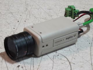 Sanyo VCB 3512P B w CCD Camera Heliopan S43 RG830 Lens