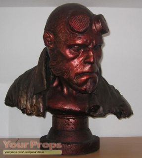 Bust Hellboy Faux Bronze Sideshow Life Size Scale 1 1 Ron Perlman