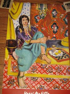 HENRI MATISSE EARLY YEARS SEATED ODALISQUE LEFT KNEE BENT POSTER