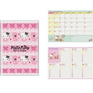 Hello Kitty Ribbon Diary with 2012 Calendar Planner