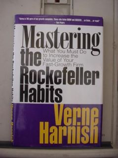  Rockefeller Habits Verne Harnish Signed Later Print 0972669345
