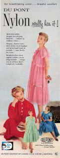 Molyclaire Designed Negligee Du Pont Nylon Gown 1958 Canadian Magazine