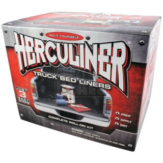 HERCULINER Pickup Truck Bed Liner Brush on / Roll on Kit (Black)