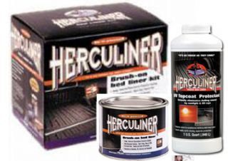Black Herculiner Bedliner Kit Quart UV Topcoat