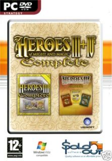 Heroes Of Might And Magic 3 & 4 Complete (PC) Brand New