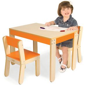 The Little Ones Table & Chairs is the perfect size for little ones.