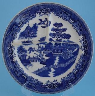 Shenango Blue Willow Divided Grill Plate Restaurant Ware