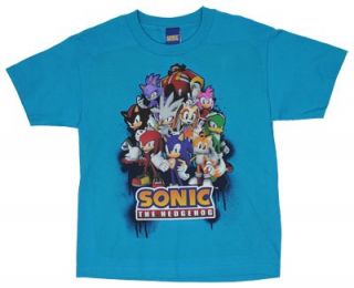Sonic Gang   Sonic The Hedgehog Boys T shirt Clothing