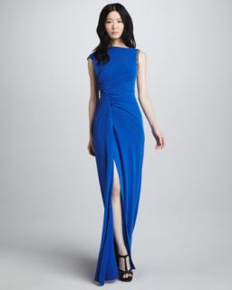 Halston Heritage Ruched Woven Dress   