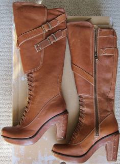 Timberland 25681 Marge Wood 18 Tall Lined Premium Boots Womens $380