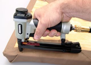 The Surebonder 9600 makes upholstery jobs quick and easy. View larger
