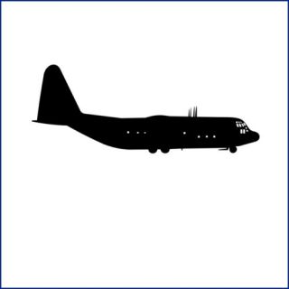 130 Hercules Profile Airplane Pilot Decal SKA7 Small