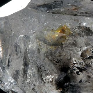 44 3ct Herkimer Diamond Enhydro Quartz Key Crystal