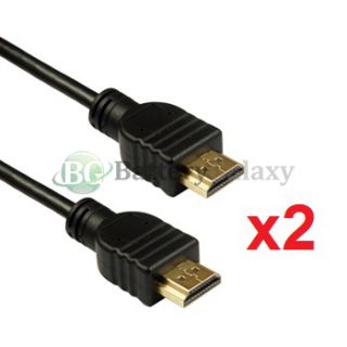 2X Premium 25 ft 25 Foot HDMI Cable 1080p for PS3 HDTV