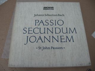  John Passion Karl Richter Hermann Prey Evelyn Lear 3 LPS Archiv