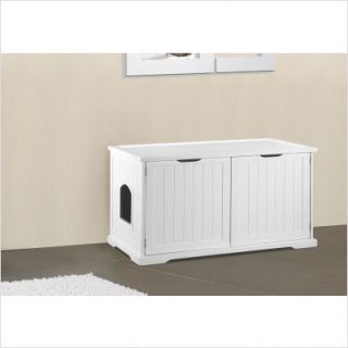 Merry Products Cat Washroom Bench Litter Box Enclosure MPS0010