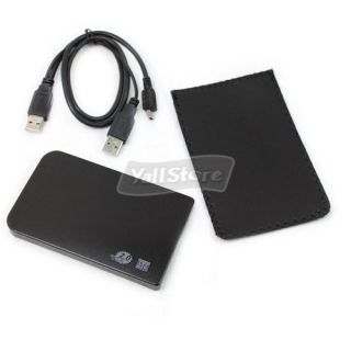 250G 2.5 SATA USB 2.0 Hard Disk Drive CASE Enclosure Case Black