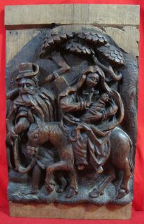  Church Panel Nativity Fleeing Herod Mary Joseph Jesus Yqz
