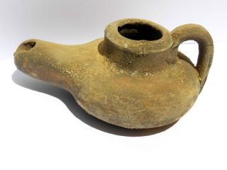  Holy Land Ancient Antique Roman Herodian Clay Pottery Menorah replica