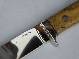 Vintage George Herron Custom Handmade Sheath Knife