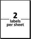 labels per sheet choose the number of labels per sheet that s right