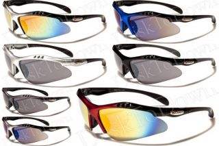 New X Loop Sports Sunglasses Baseball Softball Cycling Bike Wraps Gray
