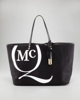 McQ Alexander McQueen McQ Logo Canvas Tote Bag, Large   Neiman Marcus