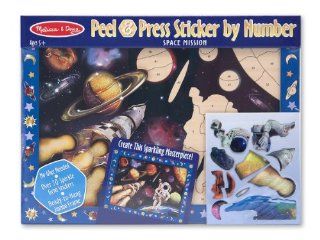  & Doug Peel & Press Sticker by Number   Space Mission Toys & Games