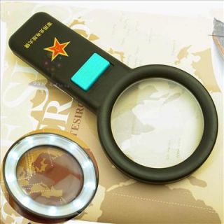 5x LED Magnifier 10 Led Handheld Lens Military magnifier Illuminated