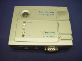 Hawking Technology Mini View MiniView KVM Switch CS 142
