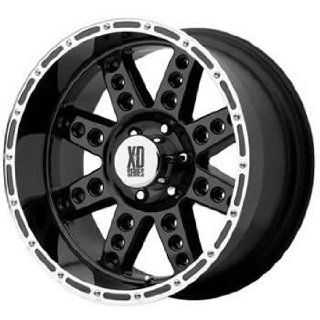 XD XD766 18x9 Black Wheel / Rim 8x6.5 with a 0mm Offset and a 130.81