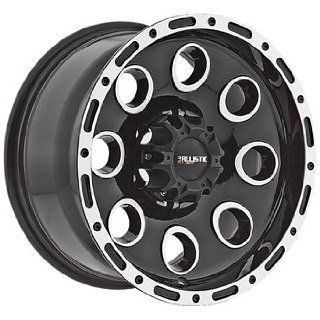 Ballistic Bullet 15x8 Black Wheel / Rim 5x4.5 with a  27mm Offset and