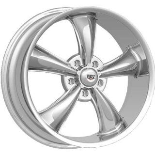 Rev Classic 105 17 Chrome Wheel / Rim 5x4.75 with a 0mm Offset and a