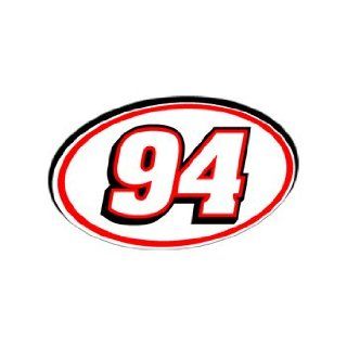 94 Number   Jersey Nascar Racing Window Bumper Sticker : 