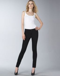 Brand Jeans Pull On Black Denim Leggings   Neiman Marcus