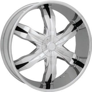 Starr Rebel 28 Chrome Wheel / Rim 5x115 & 5x5 with a 30mm Offset and a