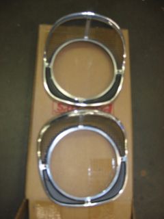 1957 Chevy Headlight Bezels Nice Used No Reserve