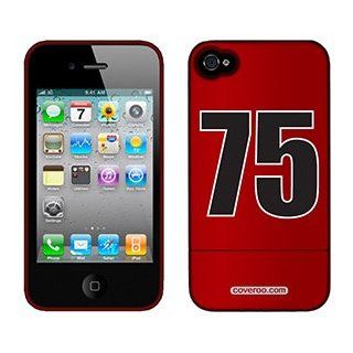 Number 75 on AT&T iPhone 4 Case by Coveroo  Players