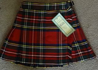 NEW Scottish Highland Royal Stewart Kilt Authentic Woven Tartan Skirt