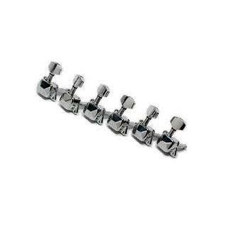  Tuning Machine Set w/ COB Serial Number, Chrome: Musical Instruments