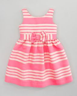 Z0WFU Lilly Pulitzer True Glam Metallic Striped Dress, Pink