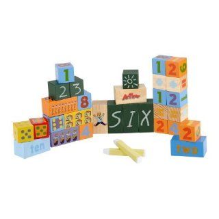 Arthur Chalkboard Number Blocks (30 pc) Toys & Games