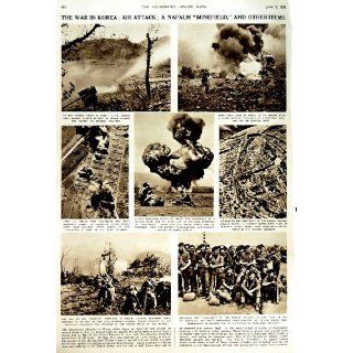 1951 QUEEN MARY PRINCE CHARLES ANNE WAR KOREA NAPALM: Home