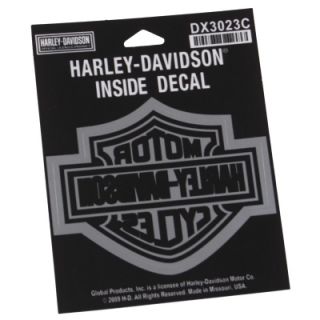 Harley Davidson Chrome Bar Shield Inside Window Decal