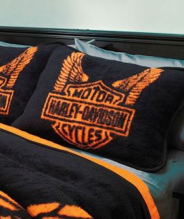 Harley Davidson® Wings Blanket or Sham The Iconic Motorcycle Brands